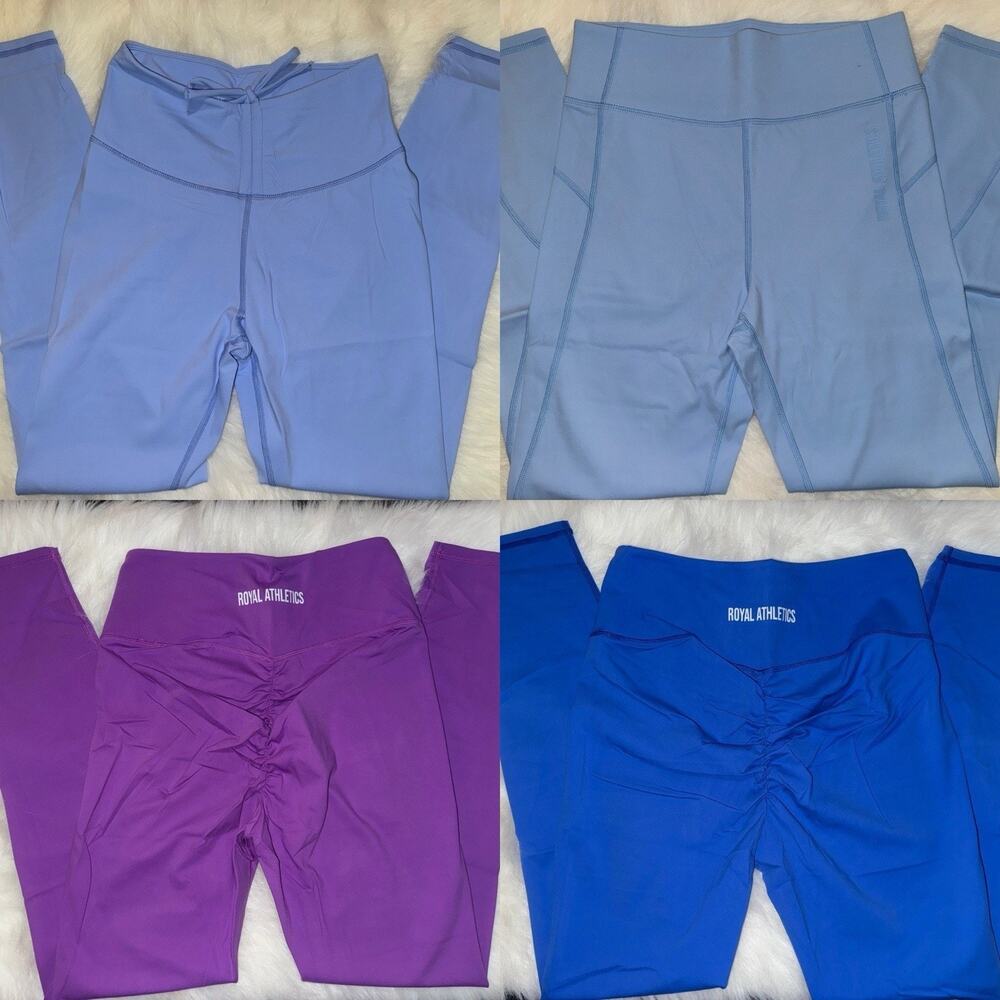 20 Pc Wholesale Lot Womens Resellers Liquidation Workout Wear Gym Leggings Royal